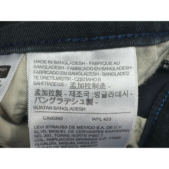 Levi's XX Chino Men's Standard Taper Black Chino Pants - Size 42x34 (43x32.5) - Picture 5 of 7